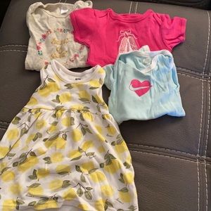 Dress & 3 bodysuits